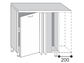 2.10.1у Шкаф-стол, УНИ в Аше - asha.mebel74.com | фото