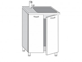 2.60.2м Шкаф-стол на 600мм под врезную мойку с 2-мя дверцами в Аше - asha.mebel74.com | фото