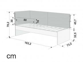 Детская мягкая кровать Denvas эвкалипт в Аше - asha.mebel74.com | фото 2