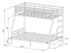 Двухъярусная кровать Гранада-3 140 белый в Аше - asha.mebel74.com | фото 3