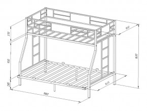 Двухъярусная кровать Гранада ЯЯ 140 в Аше - asha.mebel74.com | фото 2