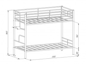 Двухъярусная кровать Севилья-4 черная в Аше - asha.mebel74.com | фото 2