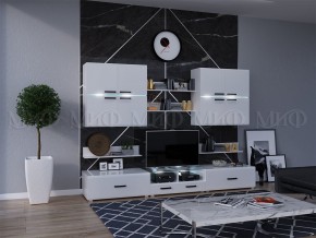 Гостиная Квадро Белый глянец в Аше - asha.mebel74.com | фото