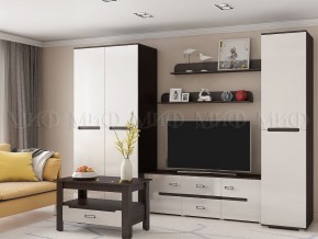 Гостиная Ким Белый глянец, венге в Аше - asha.mebel74.com | фото 2