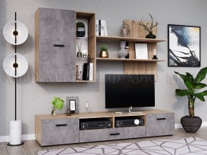 Гостиная Нэнси New ЛДСП Бетон светлый, Сонома в Аше - asha.mebel74.com | фото 3