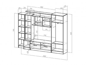 Гостиная Оскар венге/анкор светлый в Аше - asha.mebel74.com | фото 2