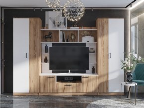 Гостиная Палермо дуб крафт/белый в Аше - asha.mebel74.com | фото