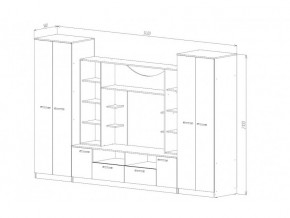 Гостиная Премьер анкор светлый в Аше - asha.mebel74.com | фото 3