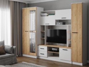 Гостиная Соло фасад Дуб Крафт золотой в Аше - asha.mebel74.com | фото