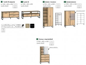 Гостиная Виртон Дуб Крафт Золотой в Аше - asha.mebel74.com | фото 2