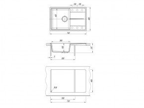 Каменная мойка Dr. Gans Smart Оливия 740 в Аше - asha.mebel74.com | фото 2