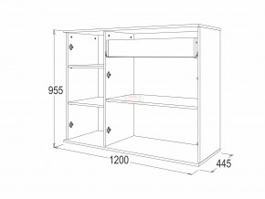 Комод 10 фант венге-млечный дуб в Аше - asha.mebel74.com | фото 2