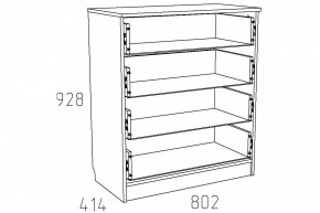 Комод Акварель НМ 013.71-01 М Капучино в Аше - asha.mebel74.com | фото 2