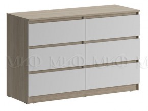 Комод Челси Белый глянец, дуб сонома в Аше - asha.mebel74.com | фото 1