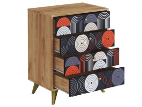 Комод КМ-001 Фьюжн дуб крафт золотой-vinil в Аше - asha.mebel74.com | фото 2