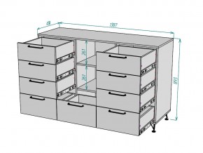 Комод Лофт K82 в Аше - asha.mebel74.com | фото 3