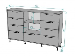 Комод Лофт K98 в Аше - asha.mebel74.com | фото 3