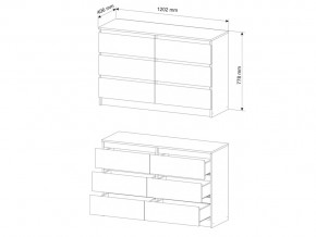 Комод Мори МК1200.6/4 Белый в Аше - asha.mebel74.com | фото 3