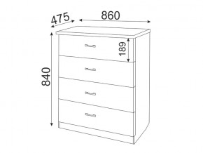 Комод Осло модуль 2 Дуб золото в Аше - asha.mebel74.com | фото 2