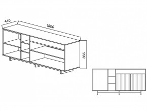 Комодино Moderno-1800 Ф5 в Аше - asha.mebel74.com | фото 4