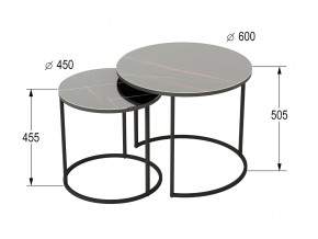 Комплект столов журнальных Стелла сахара нуар в Аше - asha.mebel74.com | фото 2