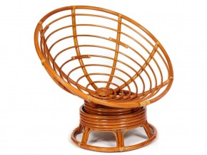 Кресло-качалка Papasan w 23/01 B с подушкой Cognac, экошерсть Коричневый в Аше - asha.mebel74.com | фото 4