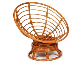 Кресло-качалка Papasan w 23/01 B с подушкой Cognac, флок Олива в Аше - asha.mebel74.com | фото 4