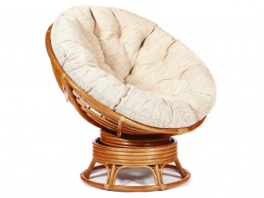 Кресло-качалка Papasan w 23/01 B с подушкой Cognac, ткань Старт в Аше - asha.mebel74.com | фото