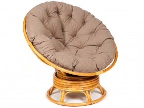 Кресло-качалка Papasan w 23/01 B с подушкой Honey, экошерсть Коричневый в Аше - asha.mebel74.com | фото 1