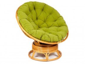 Кресло-качалка Papasan w 23/01 B с подушкой Honey, флок Олива в Аше - asha.mebel74.com | фото 1