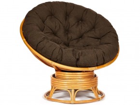 Кресло-качалка Papasan w 23/01 B с подушкой Honey, ткань Коричневый в Аше - asha.mebel74.com | фото