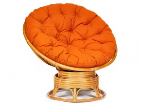 Кресло-качалка Papasan w 23/01 B с подушкой Honey, ткань Оранжевый в Аше - asha.mebel74.com | фото