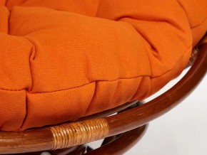 Кресло-качалка Papasan w 23/01 B с подушкой Pecan, ткань Оранжевый в Аше - asha.mebel74.com | фото 3