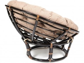 Кресло Papasan 23/01 W с подушкой Antique brown, экошерсть Коричневый в Аше - asha.mebel74.com | фото 2