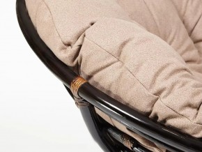 Кресло Papasan 23/01 W с подушкой Antique brown, экошерсть Коричневый в Аше - asha.mebel74.com | фото 4