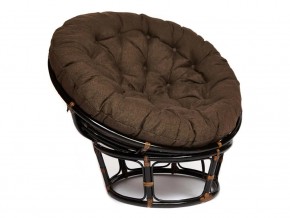 Кресло Papasan 23/01 W с подушкой Antique brown, ткань Коричневый в Аше - asha.mebel74.com | фото