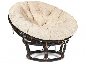 Кресло Papasan 23/01 W с подушкой Antique brown, ткань Старт в Аше - asha.mebel74.com | фото