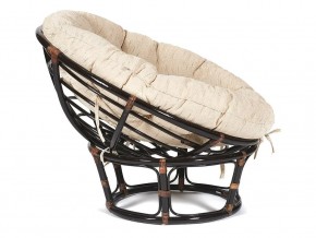 Кресло Papasan 23/01 W с подушкой Antique brown, ткань Старт в Аше - asha.mebel74.com | фото 3