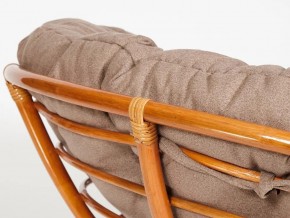 Кресло Papasan 23/01 W с подушкой Cognac, экошерсть Коричневый в Аше - asha.mebel74.com | фото 3