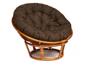 Кресло Papasan 23/01 W с подушкой Cognac, ткань Коричневый в Аше - asha.mebel74.com | фото