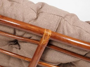 Кресло Papasan 23/01 W с подушкой Pecan, экошерсть Коричневый в Аше - asha.mebel74.com | фото 3