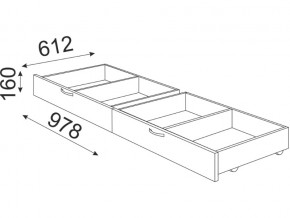 Кровать 1400 Осло модуль 4 с ящиками Дуб золото в Аше - asha.mebel74.com | фото 3