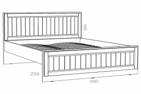 Кровать 1600 Оливия НМ 040.34 Х в Аше - asha.mebel74.com | фото 2