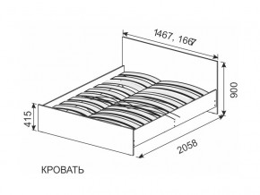 Кровать 1600х2000 ортопедическое основание в Аше - asha.mebel74.com | фото