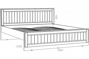 Кровать 1800 Оливия НМ 040.34-03 Х в Аше - asha.mebel74.com | фото 2