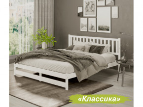 Кровать 2-х спальная Аист-8 Классика белый 1200х2000 мм в Аше - asha.mebel74.com | фото 1