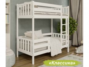 Кровать 2-х ярусная Аист-2 Классика белый 1600х800 мм в Аше - asha.mebel74.com | фото