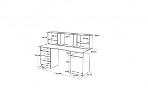 Кровать чердак Юта 1 со столом в Аше - asha.mebel74.com | фото 2