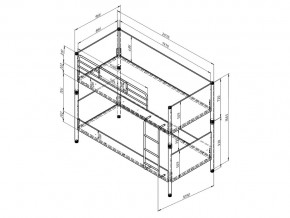 Кровать Дельта Лофт 20.02.02 Белый в Аше - asha.mebel74.com | фото 2