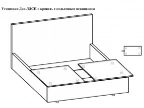 Кровать Феодосия норма 140 с механизмом подъема и дном ЛДСП в Аше - asha.mebel74.com | фото 5